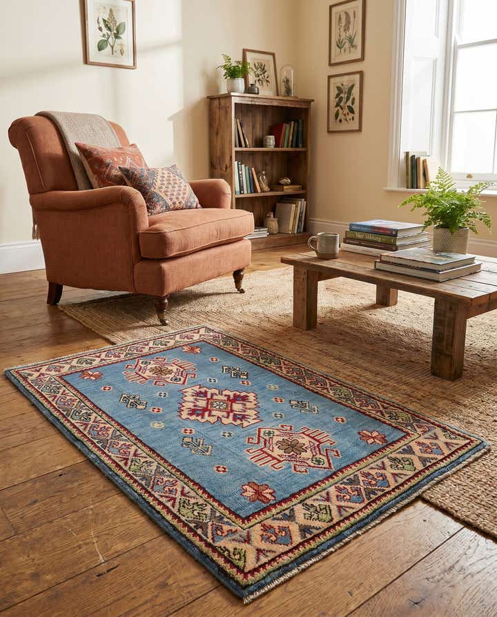 2' x 3' 3 Hand Knotted Kazak Rug
