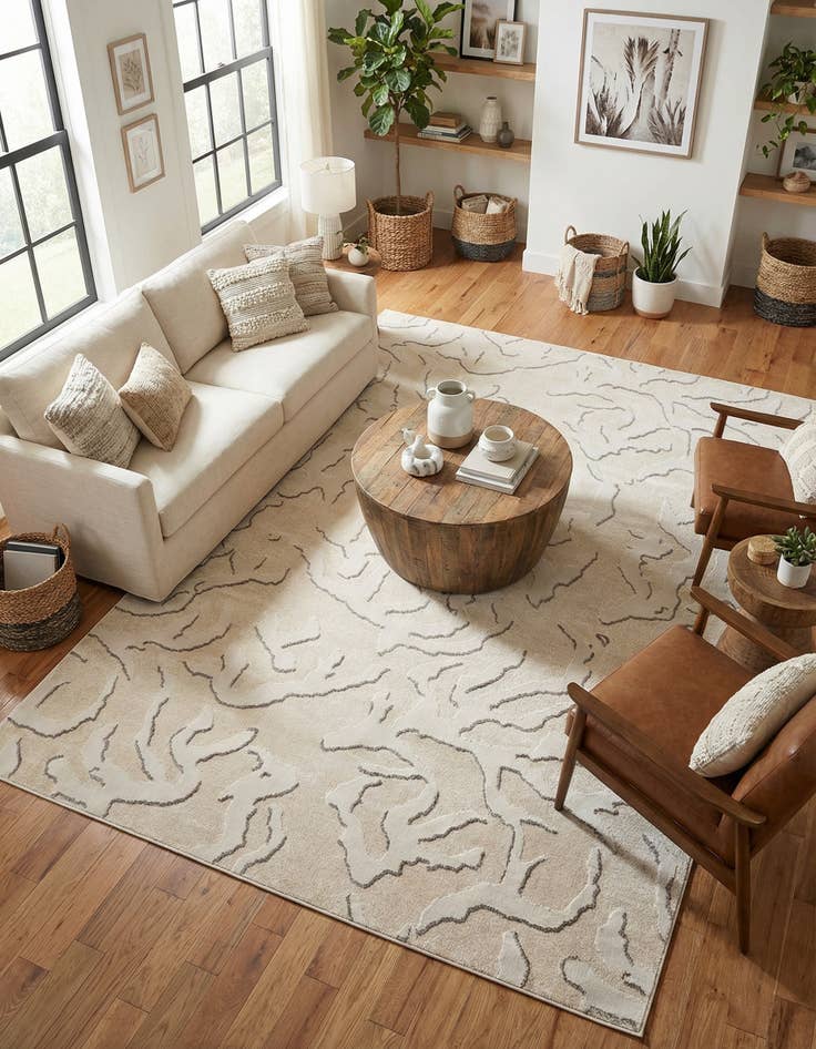 Detail image of 10' x 14' Easy-Clean Sabrina Soto Indoor / Outdoor Rug
