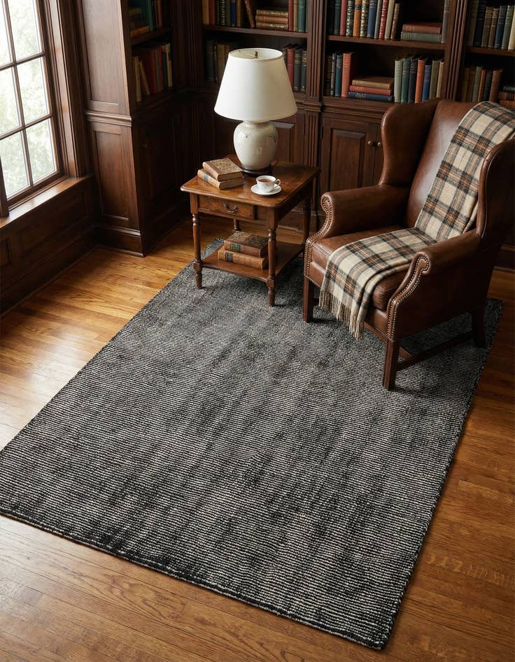 Detail image of 4' 1 x 6' 1  Hand Woven Jill Zarin English Manor Farmhouse Wool Rug