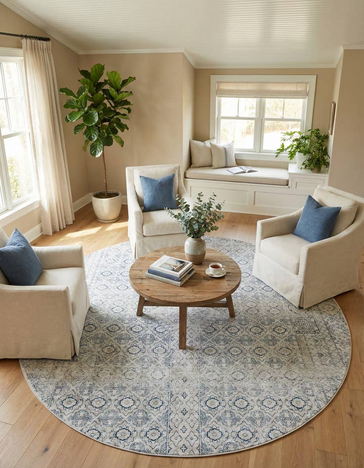 Detail image of 10' 2 x 10' 2 Newport Round Rug