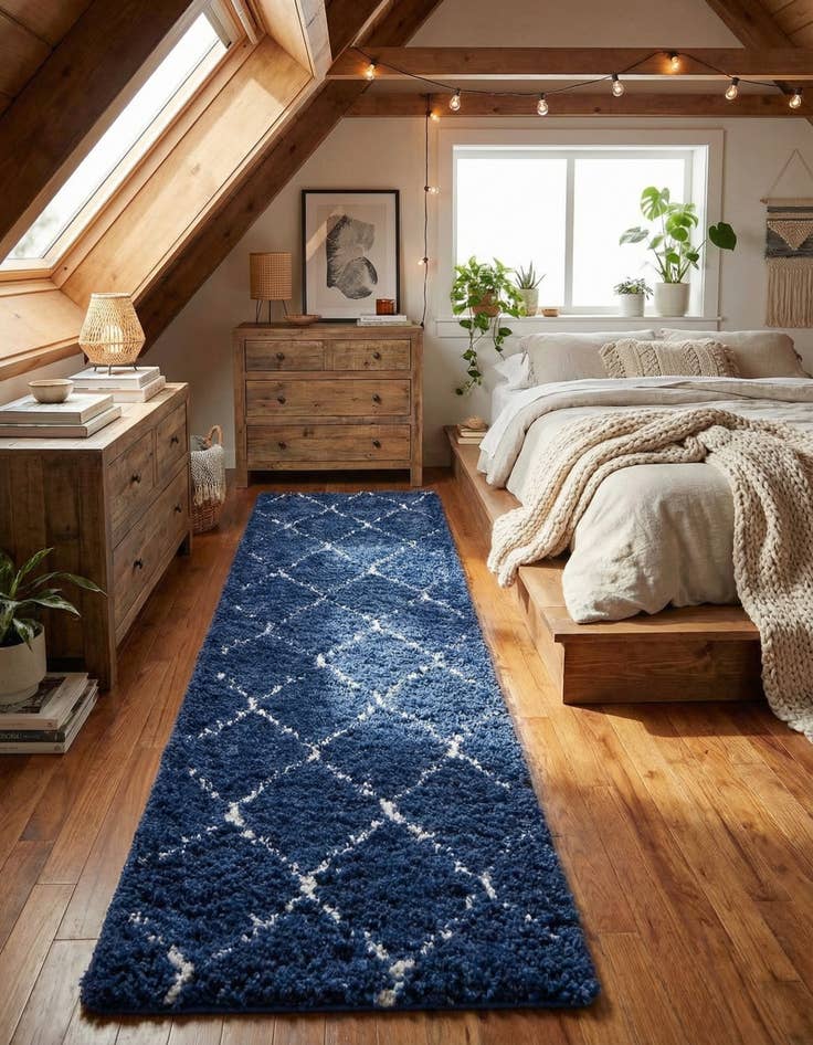 Detail image of 2' 7 x 10' Marrakesh Shag Runner Rug