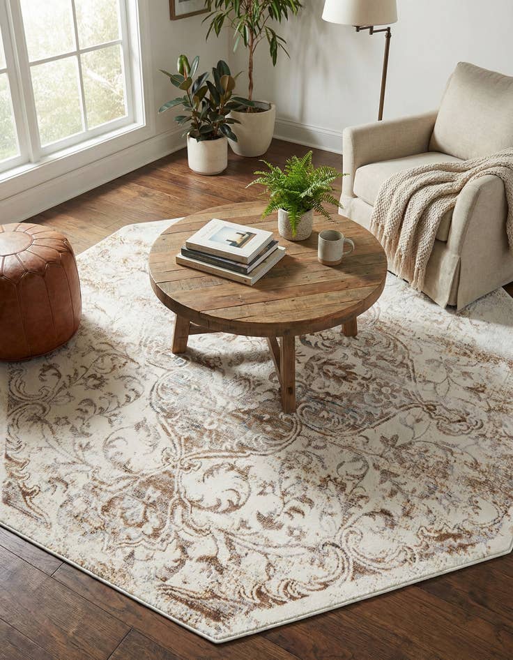 Detail image of 7' 10 x 7' 10 Highbury Octagon Rug