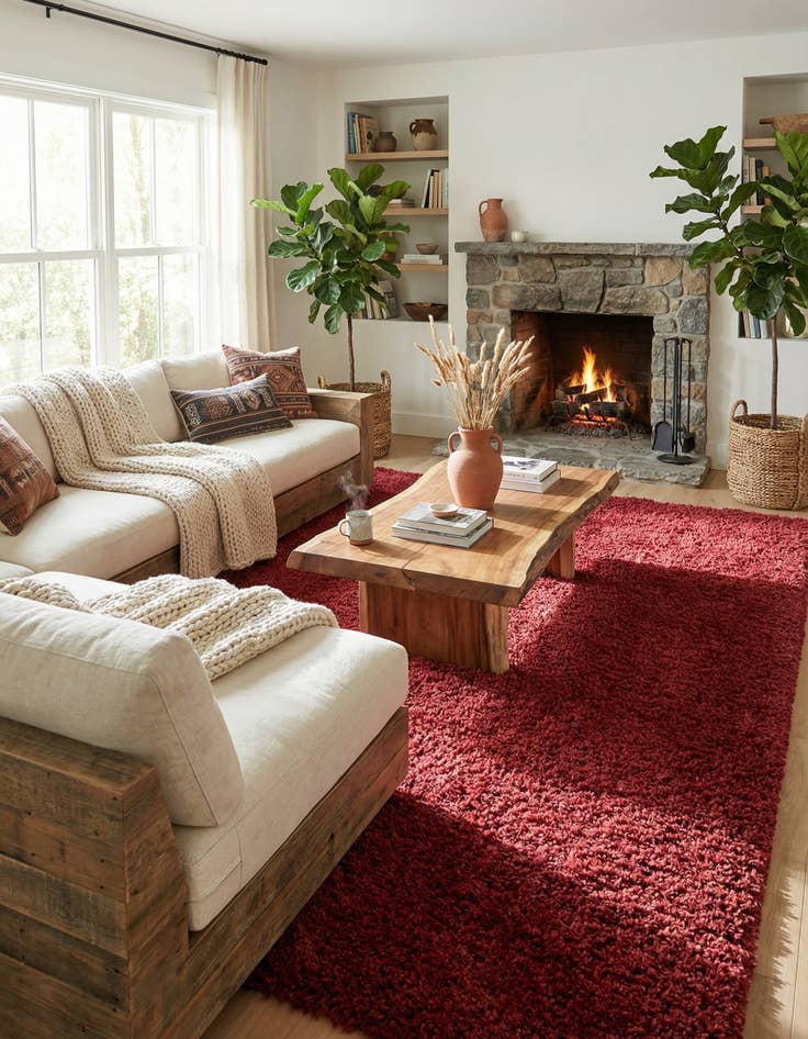 Detail image of 10' x 14' Zermatt Shag Rug