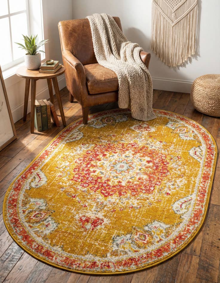Detail image of 4' x 6' Carrington Oval Rug