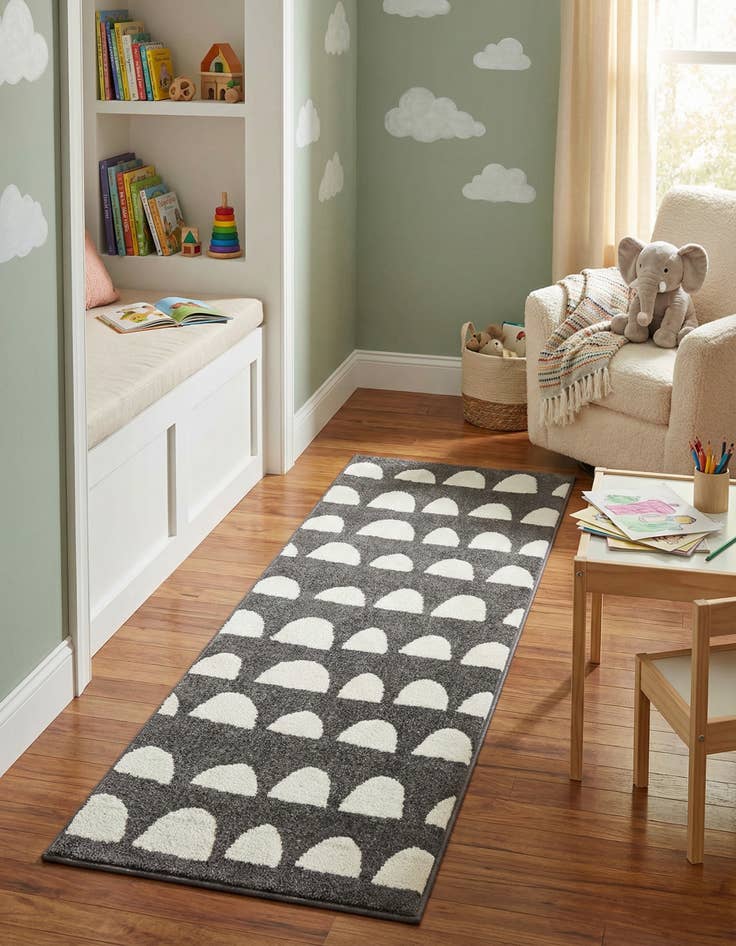 Detail image of 2' x 6' Whimsy Kids Runner Rug
