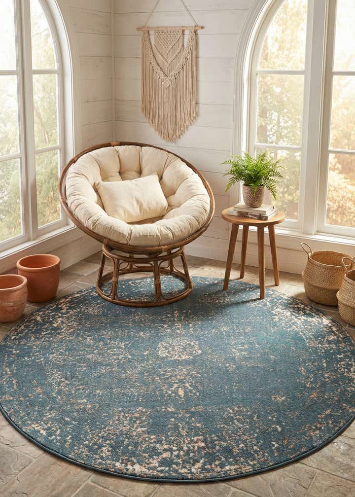 5' 3 x 5' 3 Monte Carlo Round Rug