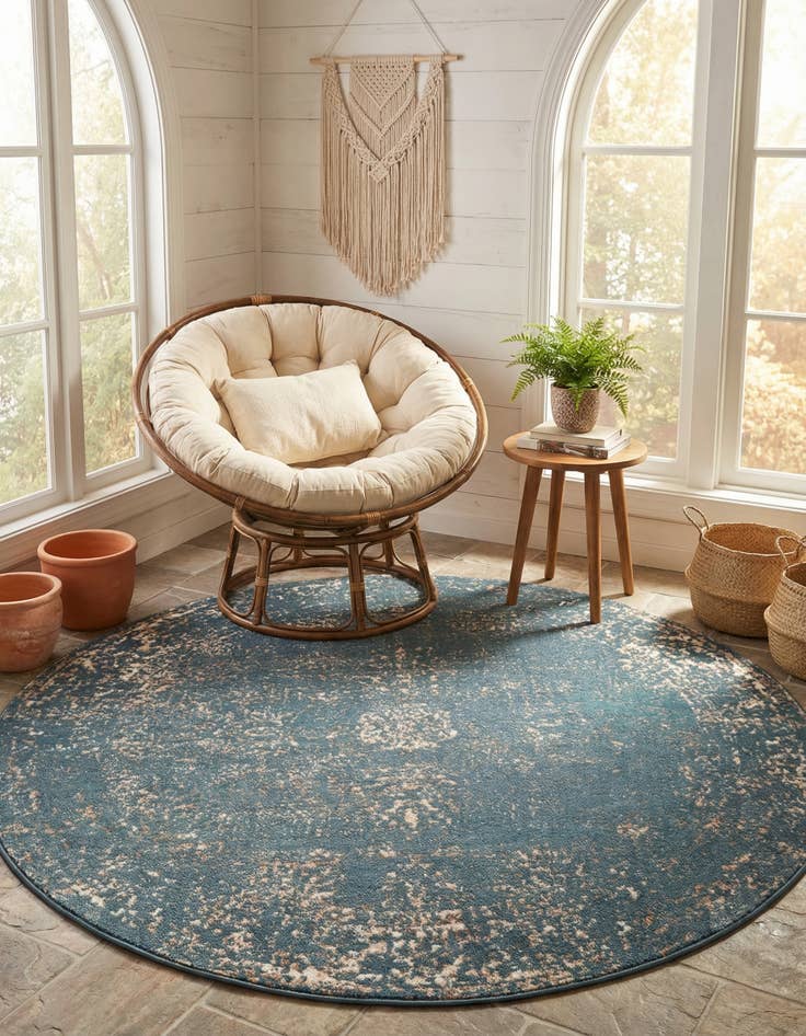 Detail image of 5' 3 x 5' 3 Monte Carlo Round Rug