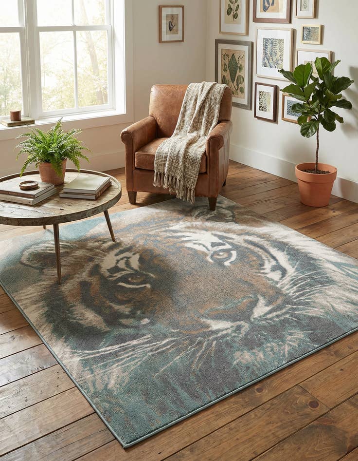 Detail image of 7' 10 x 7' 10 Savannah Square Rug