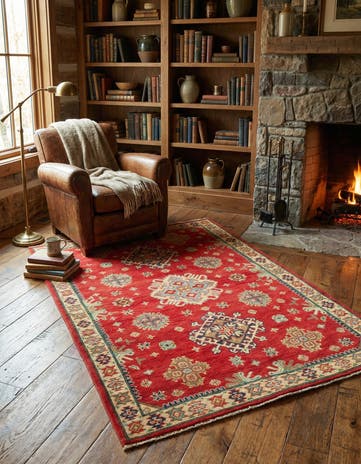 3' 10 x 5' 10 Hand Knotted Kazak Rug