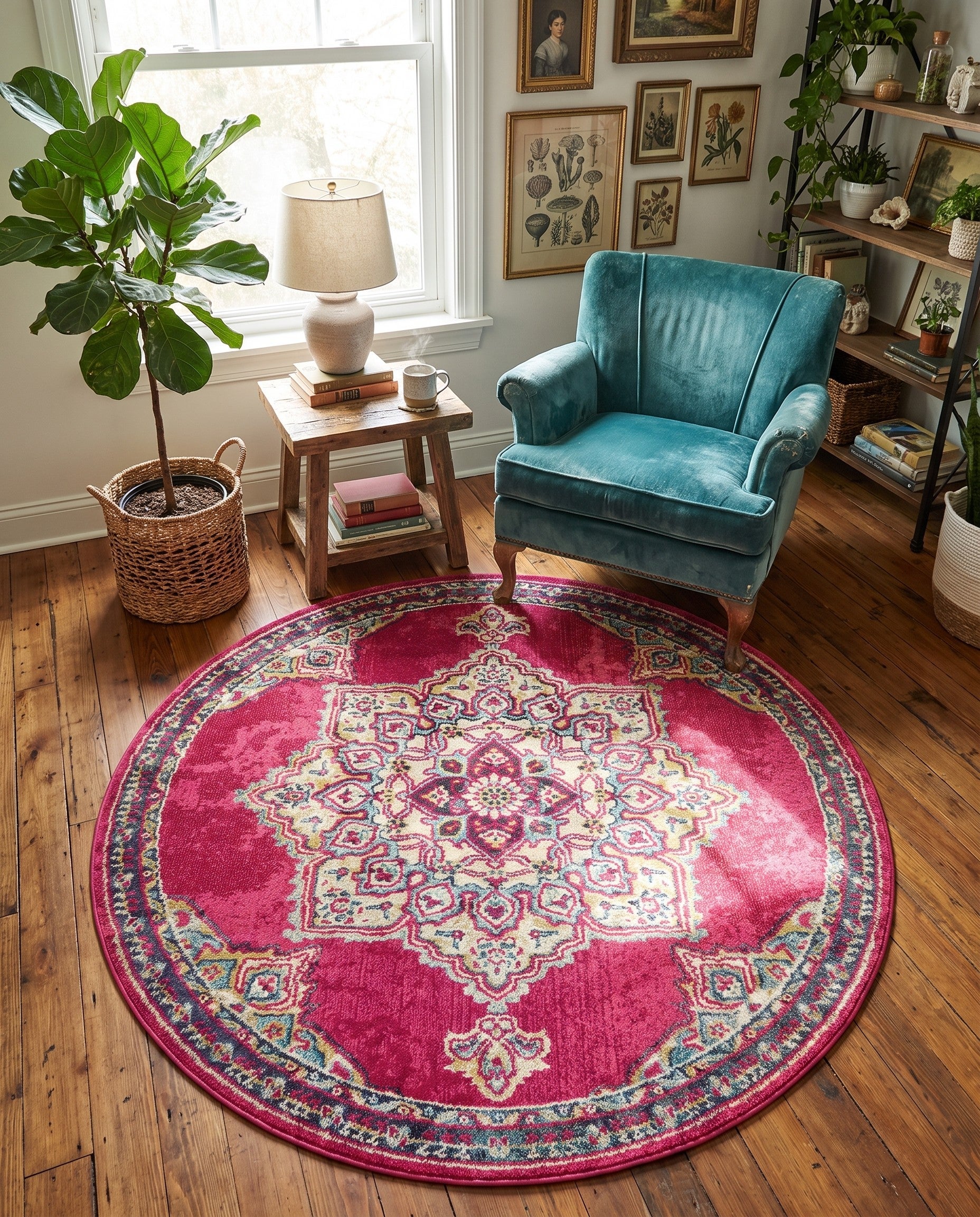 6' x 6' Washable Palazzo Round Rug