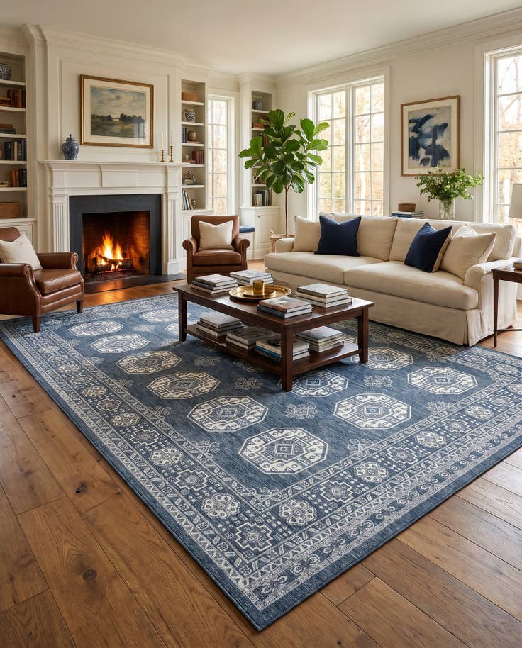 Detail image of 305cm x 430cm Easy-Clean Traditional Indoor / Outdoor Rug