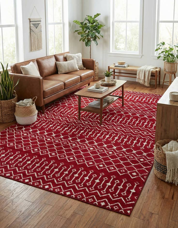 Detail image of 7' 10 x 11' Kasbah Trellis Rug