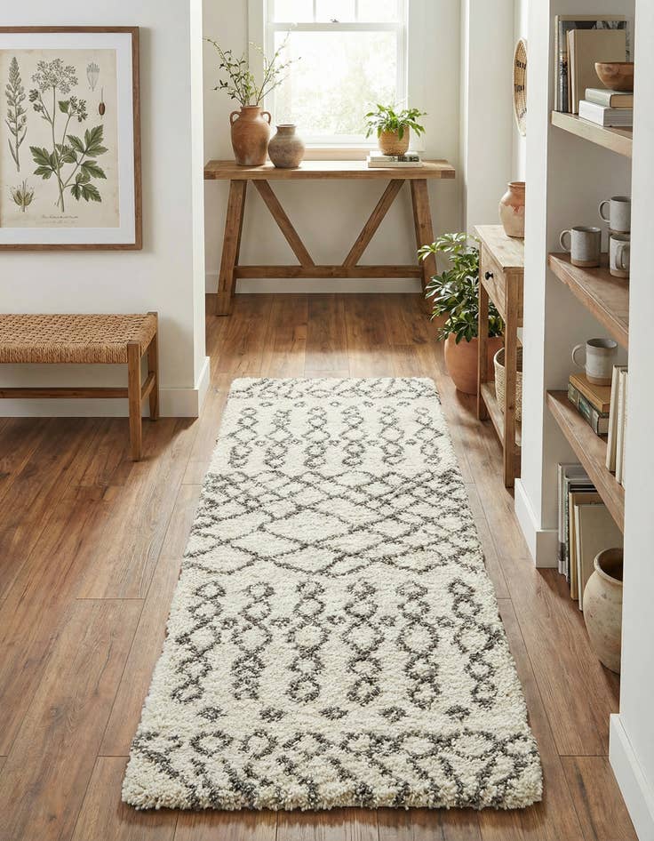 Detail image of 2' 7 x 6' Marrakesh Shag Runner Rug