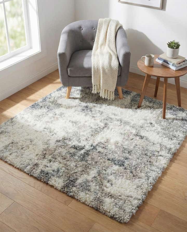5' x 5' Soft Touch Shag Square Rug