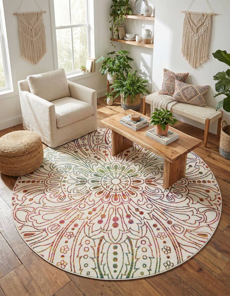 Detail image of 8' x 8' Tuscany Round Rug
