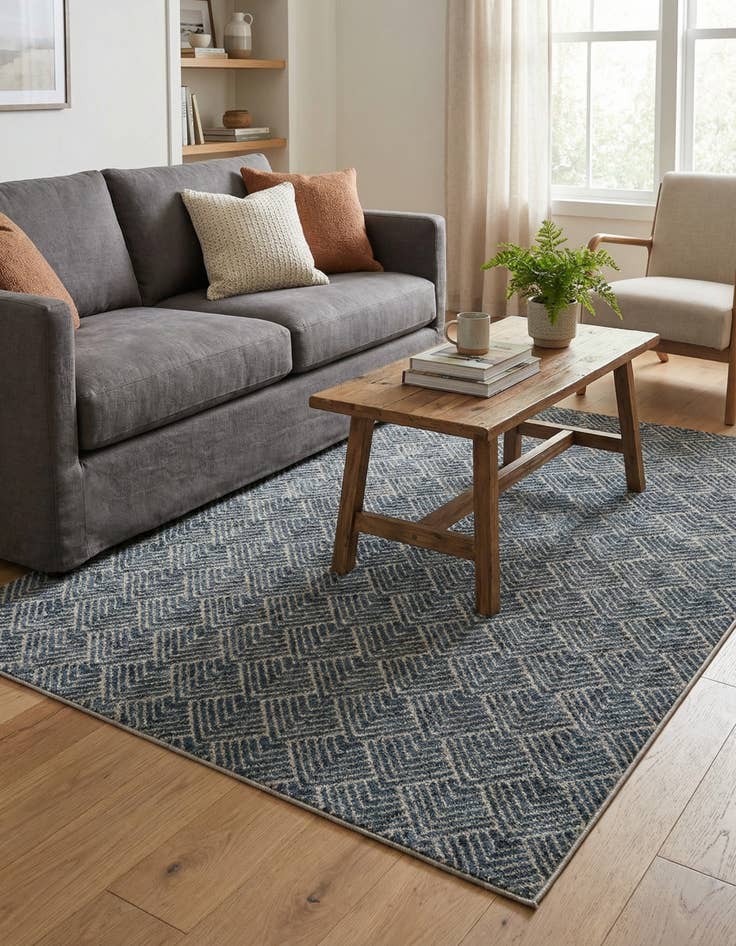 Detail image of 4' x 6' Eco Trellis Rug