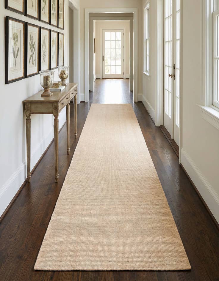 Detail image of 2' 7 x 10'  Hand Woven Jill Zarin English Manor Wool Runner Rug