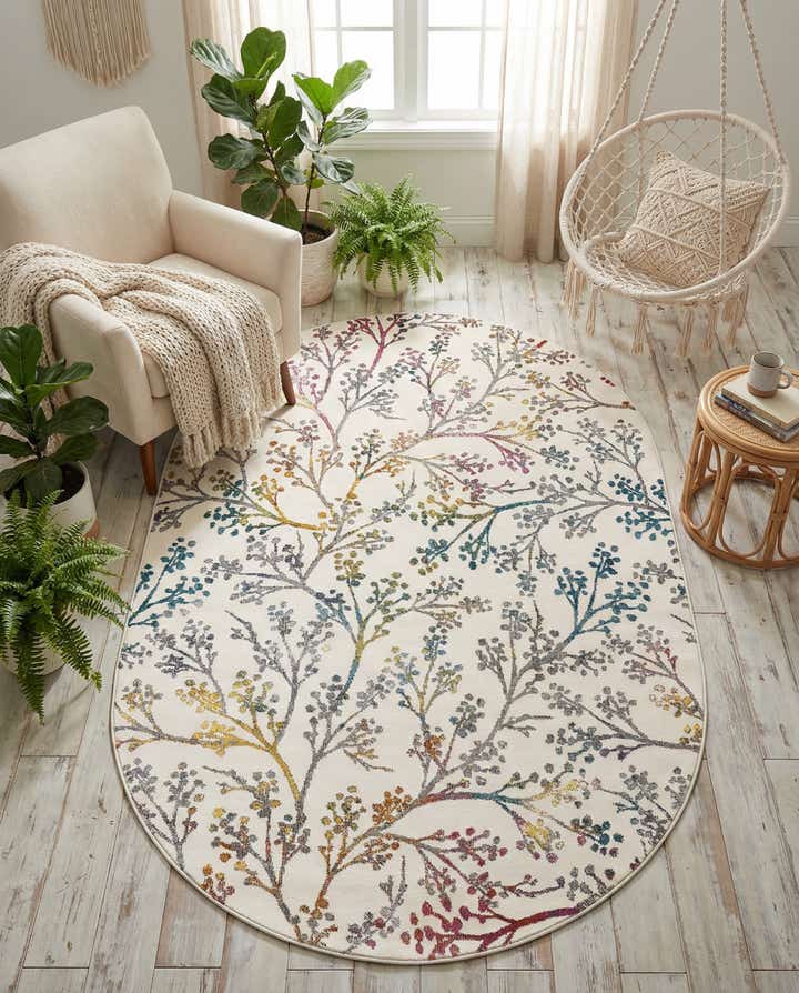 160cm x 240cm Blossom Alfombra Óvalo