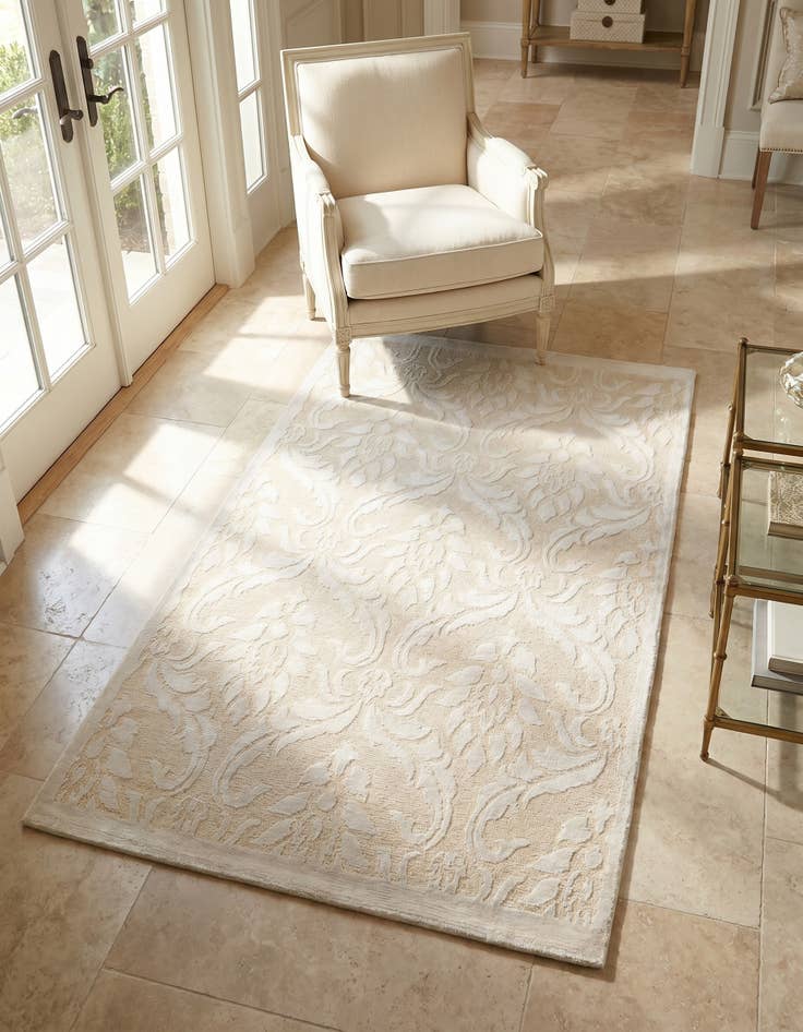 Detail image of 2' 11 x 4' 11 Hand Knotted Darya Wool Rug