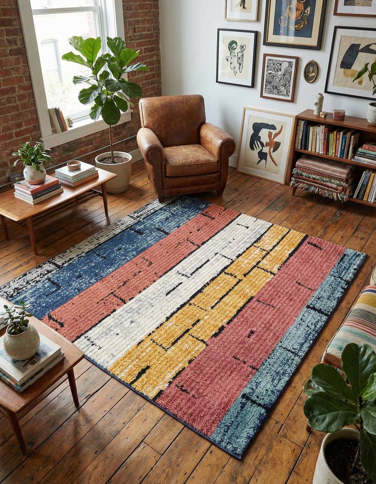 Detail image of 5' 3 x 5' 3 Tagine Square Rug