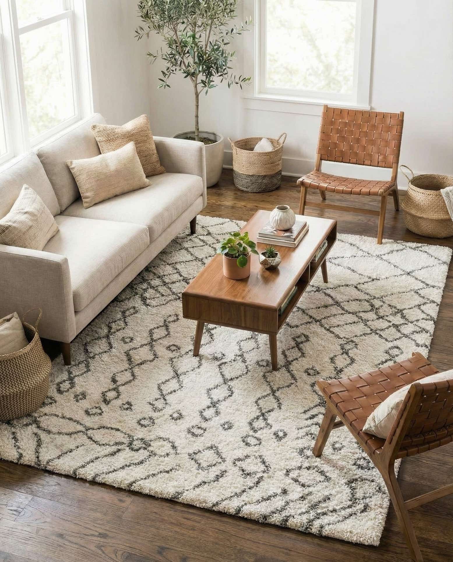 6' x 9' Moroccan Shag Rug