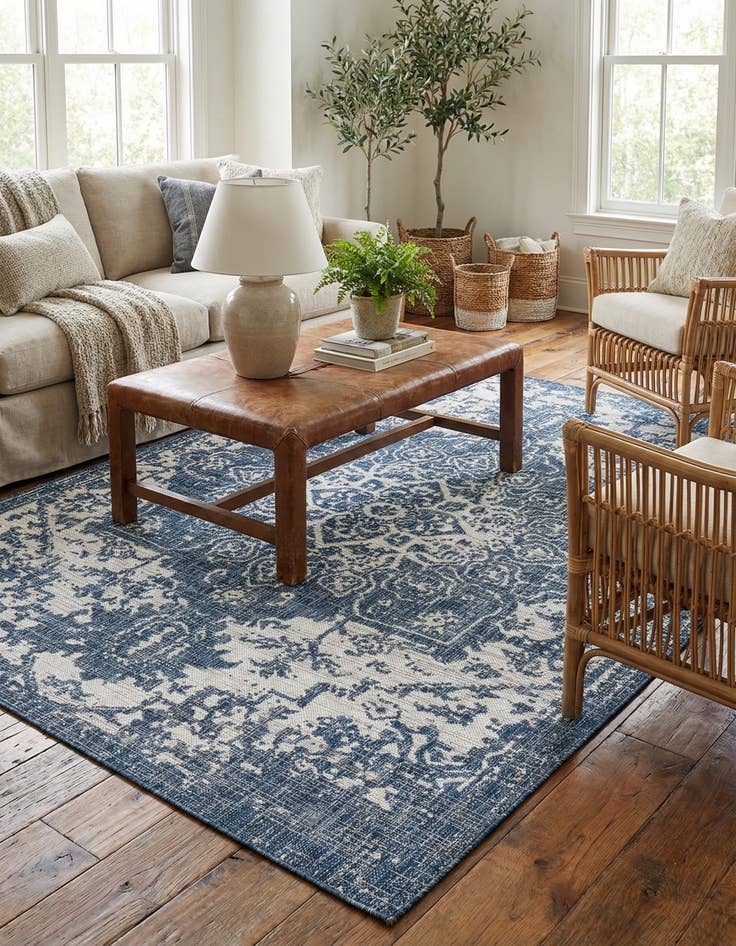 Detail image of 5' 3 x 8' Easy-Clean Jill Zarin Dubai Indoor / Outdoor Rug