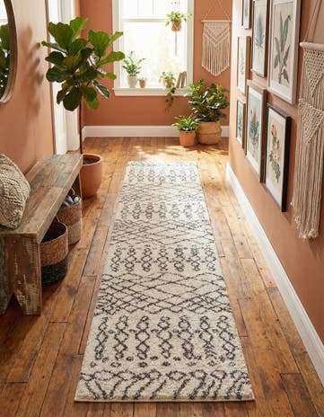 3' 3 x 16' 5 Moroccan Shag Runner Rug