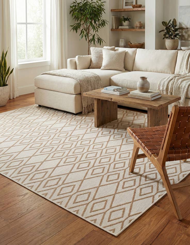 Detail image of 7' 10 x 10' Washable Jill Zarin Turks and Caicos Indoor / Outdoor Rug