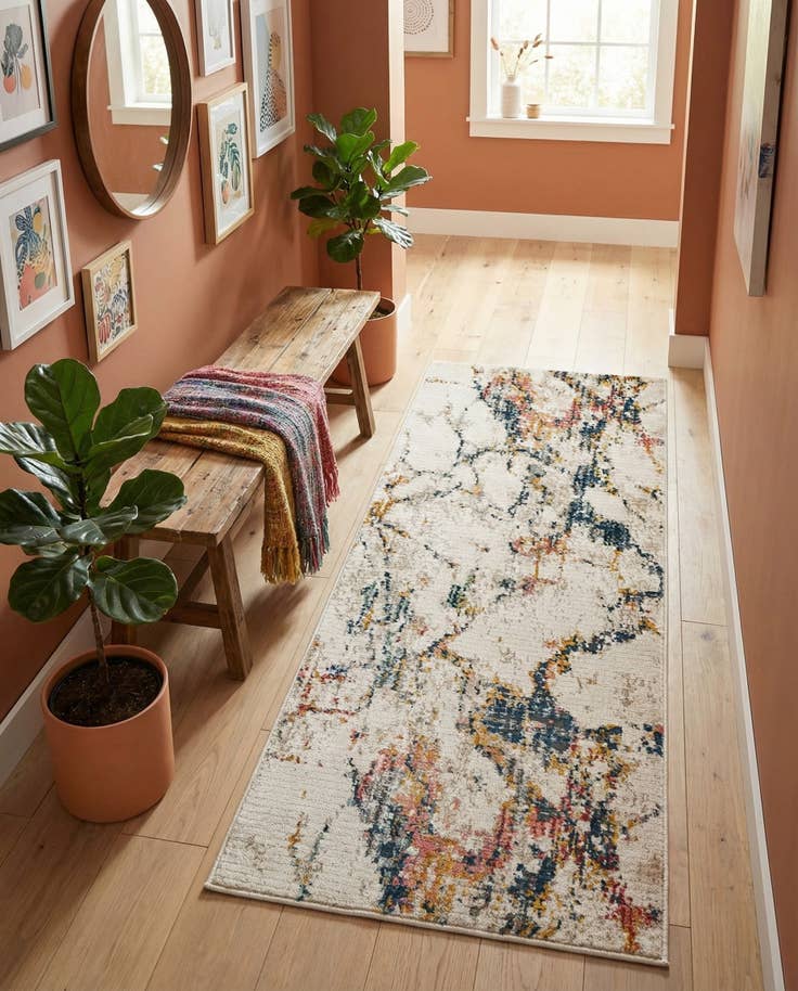 Detail image of 2' 2 x 5' Gemstone Runner Rug