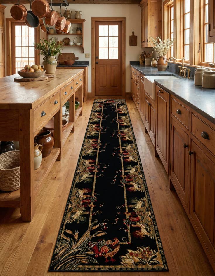 Detail image of 3' x 19' 8 Country Runner Rug