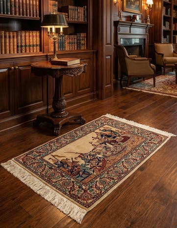 2' 2 x 3' 1 Hereke Silk Rug