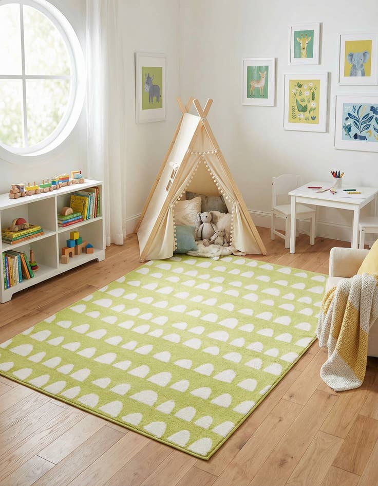 Detail image of 5' x 8' Whimsy Kids Rug