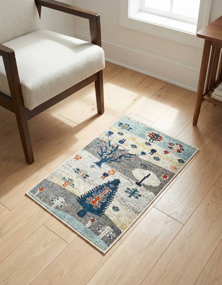 Detail image of 2' 2 x 3' Washable Vivid Rug