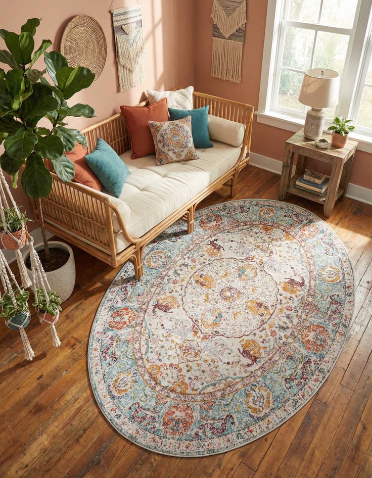 Detail image of 5' x 8' Santiago Oval Rug