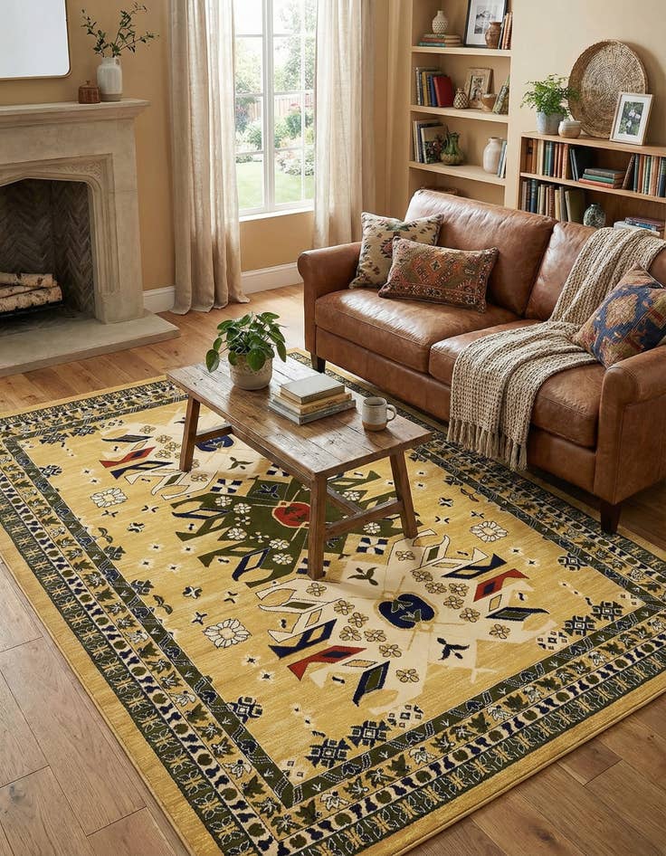 Detail image of 7' x 10' Heris Rug