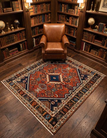 3' 11 x 5' 2 Afshar Square Rug