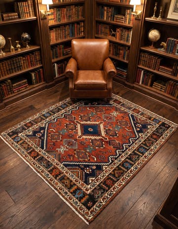 3' 11 x 5' 2 Afshar Square Rug