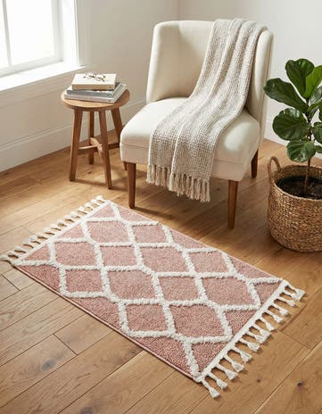 Pink Boho Rug