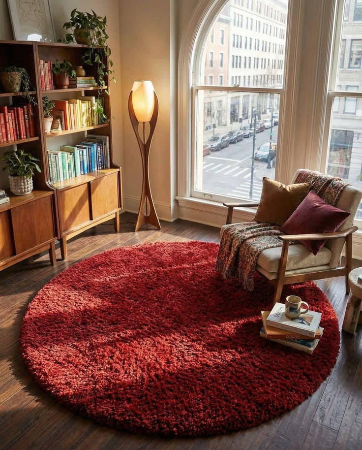 Detail image of 8' x 8' Infinity Shag Round Rug