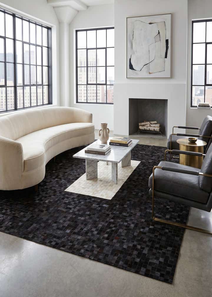 8' 2 x 9' 10 Cowhide Stocks Rug