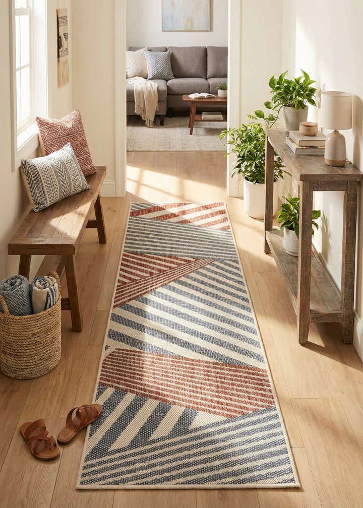 2' x 6' Easy-Clean Jill Zarin Indoor / Outdoor Runner Rug