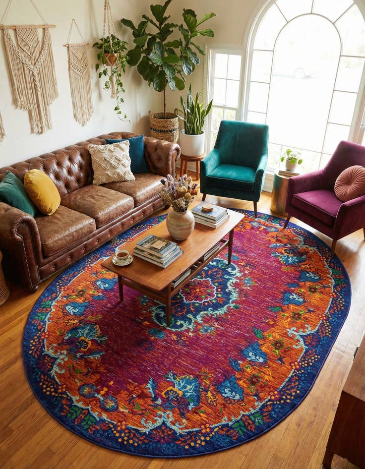 Detail image of 7' 10 x 10' Calypso Oval Rug