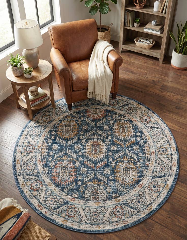 Detail image of 5' 3 x 5' 3 Nyla Round Rug
