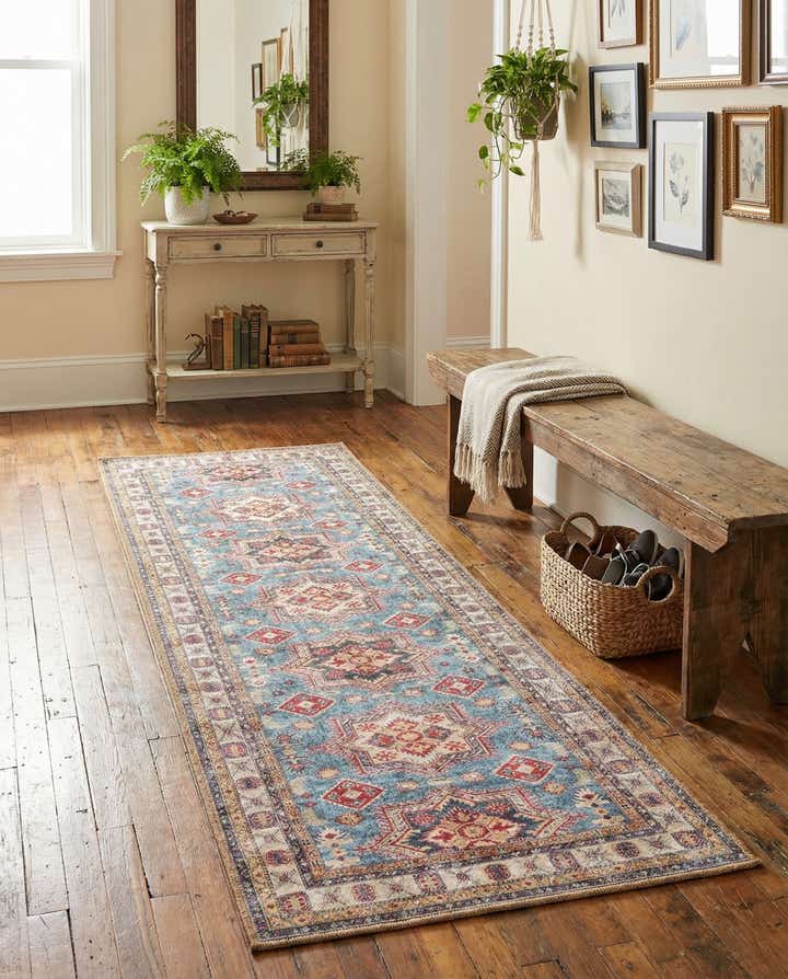 2' x 6' 1 Washable Timeless Runner Rug