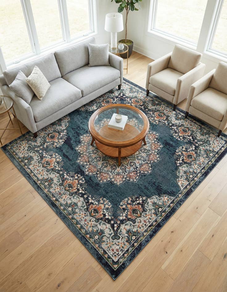 Detail image of 8' x 8' Isabella Square Rug