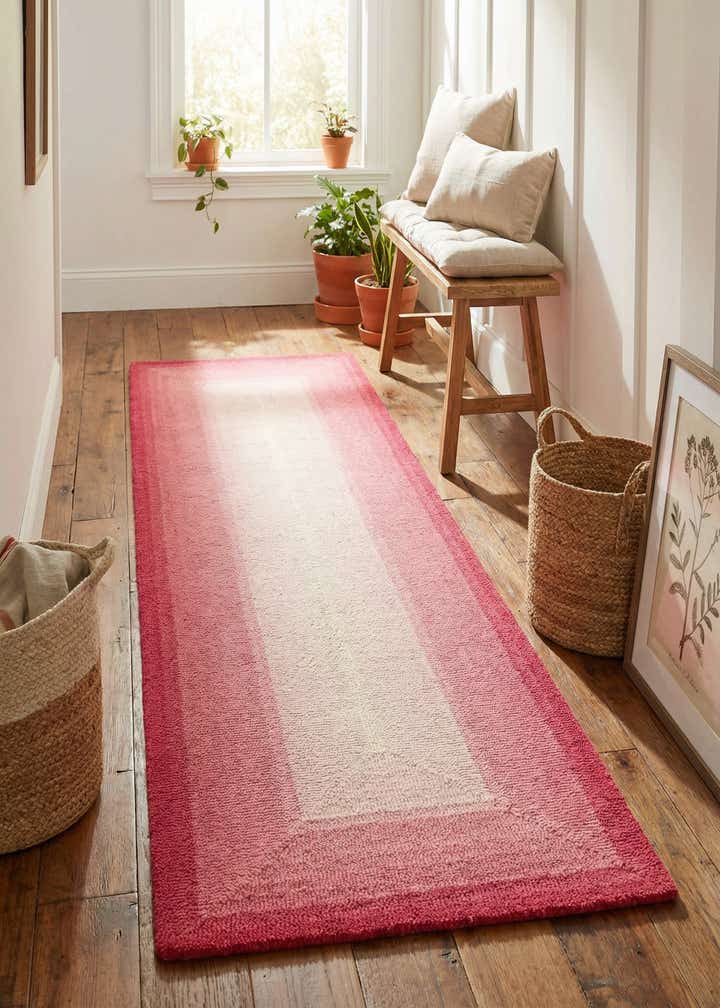 2' x 6' 1 Ombre Wool Runner Rug
