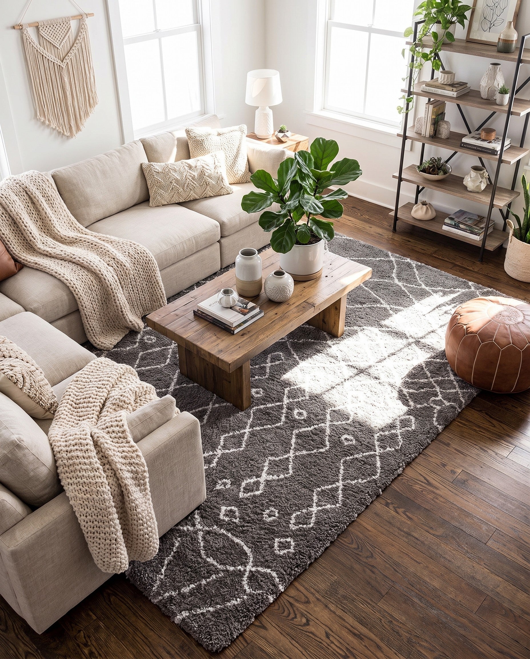 9' x 12' 2 Moroccan Shag Rug