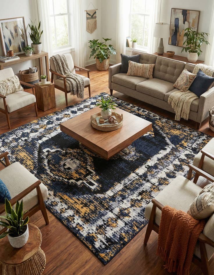 Detail image of 7' 10 x 7' 10 Tagine Square Rug