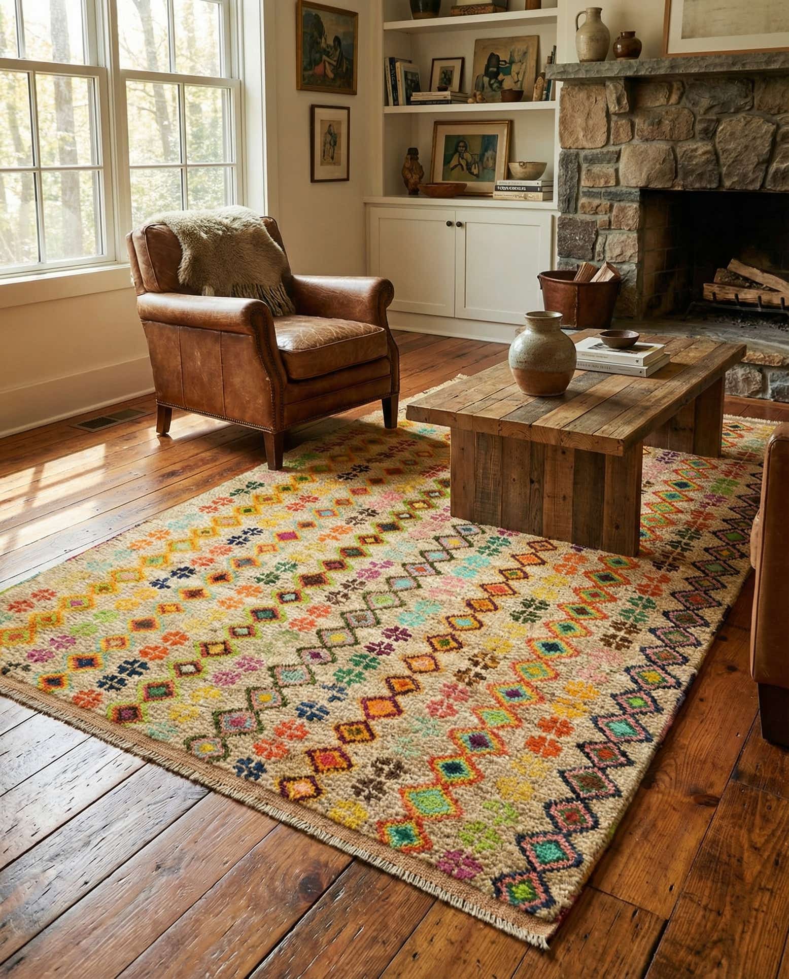 4' 4 x 6' 3 Hand Knotted Balouch Wool Rug