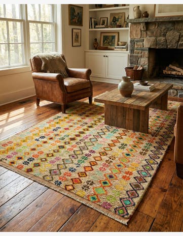 4' 4 x 6' 3 Hand Knotted Balouch Wool Rug